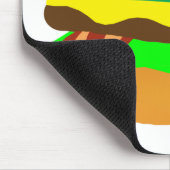 Bacon Cheeseburger Muismat (Hoek)