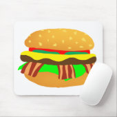 Bacon Cheeseburger Muismat (Met muis)