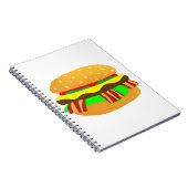 Bacon Cheeseburger Notitieboek (Rechterzijde)