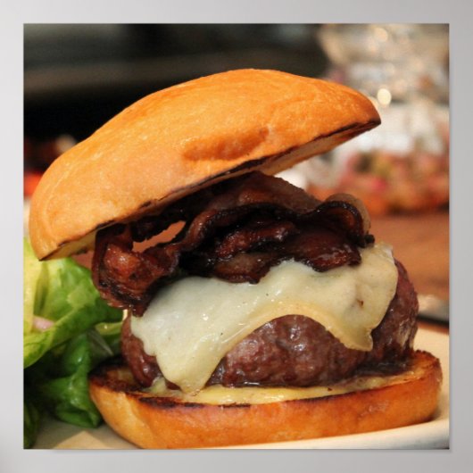 Bacon Cheeseburger poster (Voorkant)