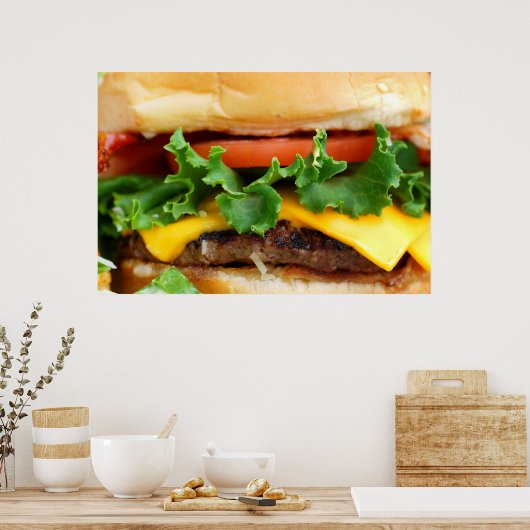 Bacon Cheeseburger Poster (Keuken)