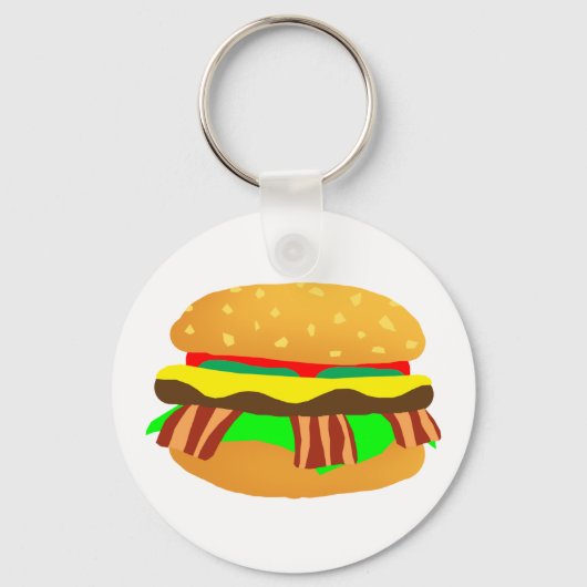 Bacon Cheeseburger Sleutelhanger (Voorkant)