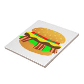 Bacon Cheeseburger Tegeltje (Zijkant)