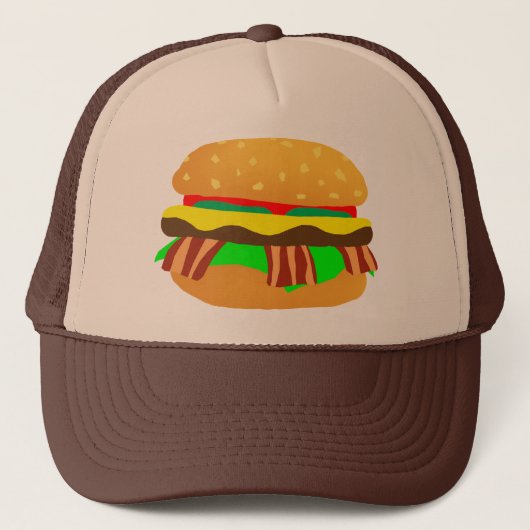 Bacon Cheeseburger Trucker Pet (Voorkant)