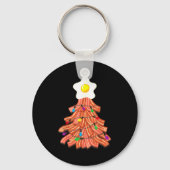 Bacon Christmas Tree Egg Top Shirt _ Funny Rk Love Sleutelhanger (Voorkant)