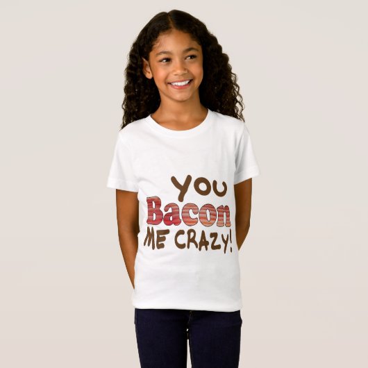 Bacon Crazy T-shirt (Voorkant volledig)