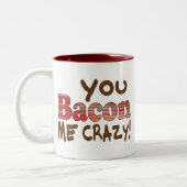 Bacon Crazy Tweekleurige Koffiemok (Links)