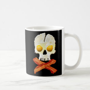Bacon Crossbones Eggs Skull Sizzling Koffiemok