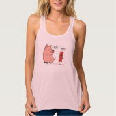 Bacon Dad Joke Lover Piggy Pig Design Tanktop (Voorkant)