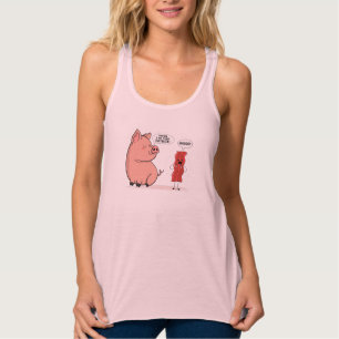 Bacon Dad Joke Lover Piggy Pig Design Tanktop