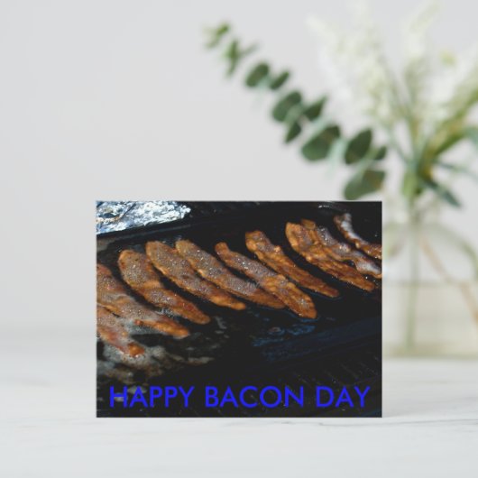 Bacon Day-uitvindingen Uitnodiging Briefkaart (Staand voorkant)