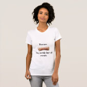Bacon De snoep staaf van vlees T-shirt (Voorkant volledig)