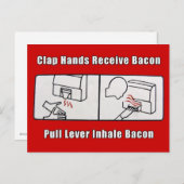 Bacon Dispenser Briefkaart (Voorkant / Achterkant)