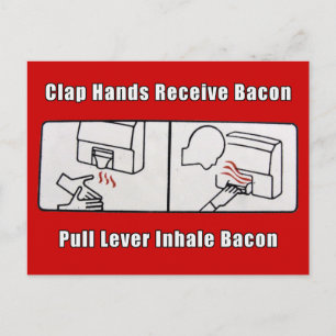 Bacon Dispenser Briefkaart