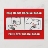 Bacon Dispenser Briefkaart (Voorkant)