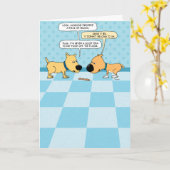 Bacon Dogs Birthday Kaart (Gele Bloem)