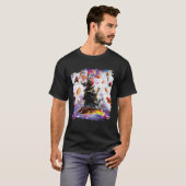Bacon Donut with Hot Dog Cat & Pizza Taco Burrito T-shirt (Voorkant volledig)