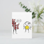 Bacon Eating Bacon Briefkaart (Staand voorkant)