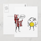 Bacon Eating Bacon Briefkaart (Voorkant / Achterkant)