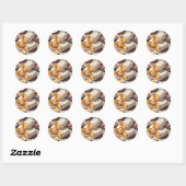Bacon Egg Cheese Breakfast Wrap Ronde Sticker (Vel)