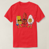 Bacon Egg Cheese Stoners T-shirt (Design voorkant)