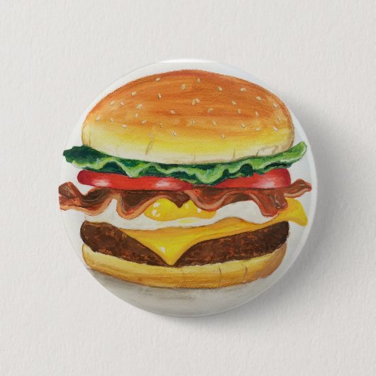 Bacon Egg & Cheeseburger Button (Voorkant)
