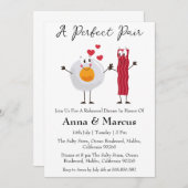 Bacon & Egg een perfect bruidsdiner Kaart (Voorkant / Achterkant)