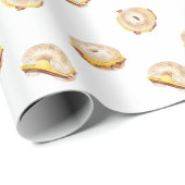 Bacon Egg en Cheese Bagel Ontbijt Sandwich NYC Cadeaupapier (Rol Hoek)