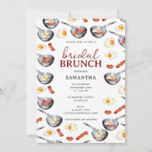 Bacon & Eggs Ontbijt Brunch Vrijgezellenfeest Kaart (Voorkant)