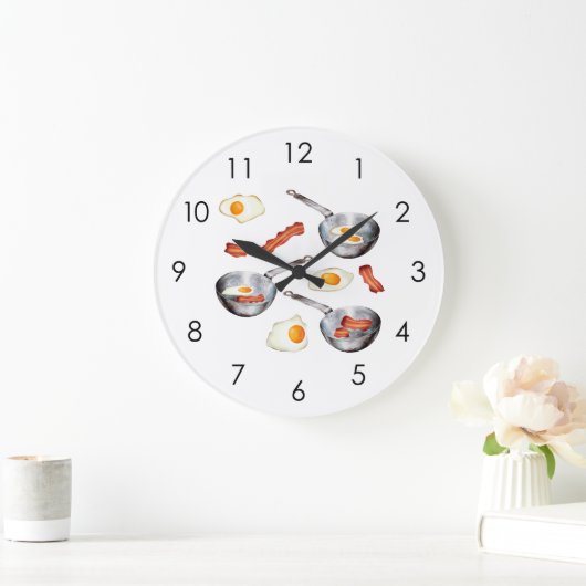Bacon & Eggs Ontbijt Eten Keuken Grote Klok (Huis)