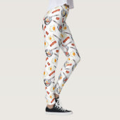 Bacon & Eggs Ontbijt Voedsel Patroon Leggings (Rechts)