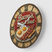 Bacon Eggs & Toast Farmhouse Breakfast Kitchen Grote Klok (Hoek)