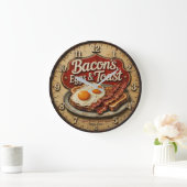 Bacon Eggs & Toast Rustic Farmhouse Kitchen Grote Klok (Huis)