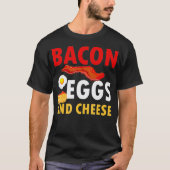 Bacon Ei en Kaas Tshirt Voor Keto Dieet  (Voorkant)