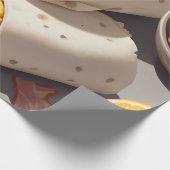 Bacon Ei Kaas Ontbijt Wrap Cadeaupapier (Hoek)