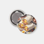 Bacon Ei Kaas Ontbijtwrap Magneet (Voorkant / Achterkant)