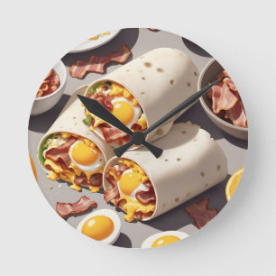 Bacon Ei Kaas Ontbijtwrap Ronde Klok