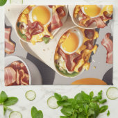 Bacon Ei Kaas Ontbijtwrap Theedoek (Gevouwen)