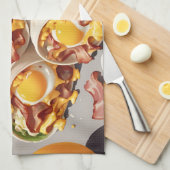 Bacon Ei Kaas Ontbijtwrap Theedoek (Quarter Fold)