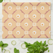 Bacon, eieren en giststoffen theedoek (Gevouwen)