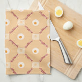 Bacon, eieren en giststoffen theedoek (Quarter Fold)