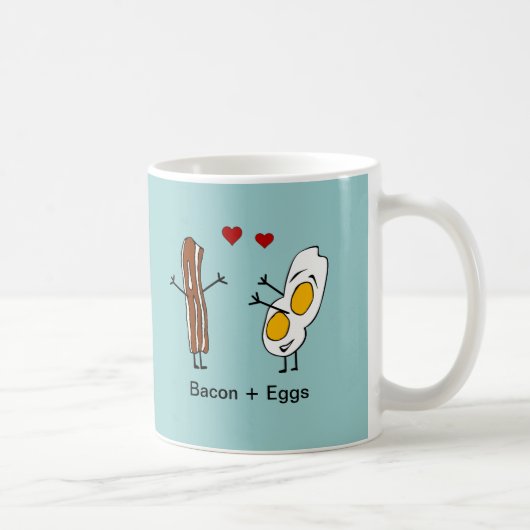 Bacon + eieren koffiemok (Rechts)