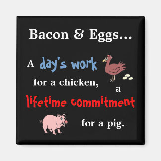 Bacon & Eieren Quote Magneet