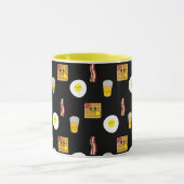 Bacon, eieren, wafels en Oranje sap Mok (Midden)