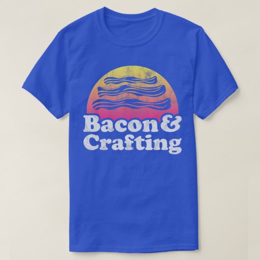 Bacon en ambachtelijke stoffen t-shirt (Design voorkant)