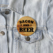 Bacon- en bierhout ronde button 7,6 cm (In situ)