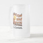 BACON en BOOZE! Nu ben ik tevreden - Cocktail humo Matglas Bierpul (Voorkant links)