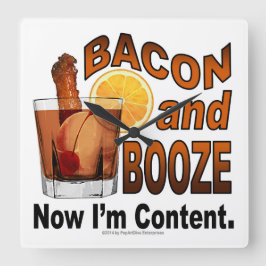 BACON en DRANK! Nu ben ik tevreden - Cocktail humo Vierkante Klok