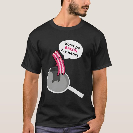 Bacon en Egg lange mouw Shirten bijpassende paar O T-shirt (Voorkant)
