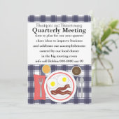 Bacon en Eggs alle bedrijven Kaart (Staand voorkant)